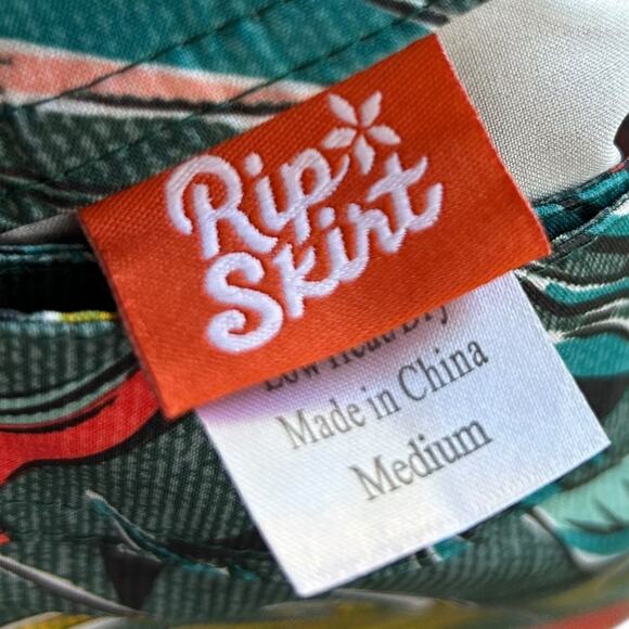 Rip Skirt Women's Hawaii Birds of Paradise Wrap Skirt Length 1 Size Medium - Picture 3 of 4